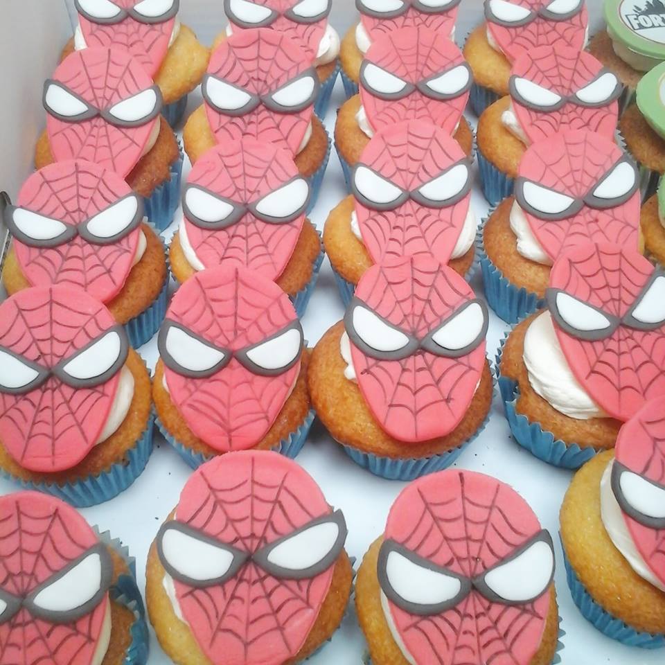 Spiderman cupcake